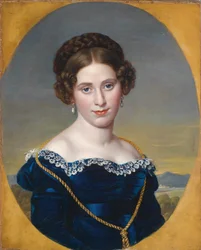 Portrait of a Young Woman / Portrait of a Lady with a Landscape Background
